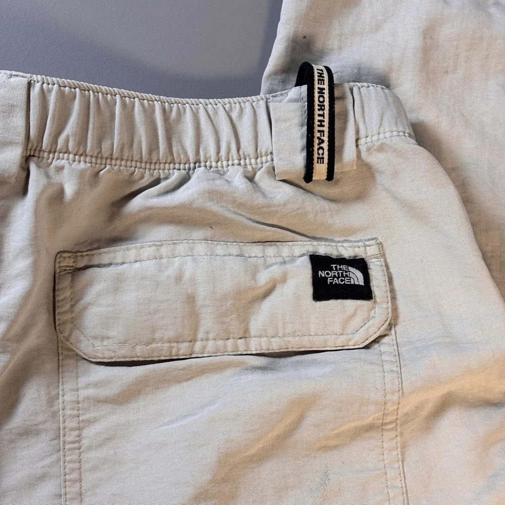 The North Face Mens Convertible Zip‎ Off Hiking Pants 32x31 Beige Cargo Nylon